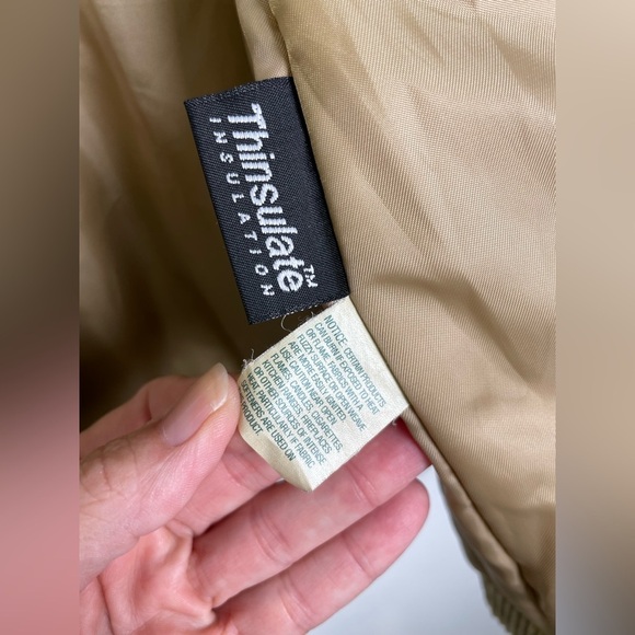 Vintage LL Bean Corduroy Chore Coat Jacket Womens Size M‎ Barn Thinsulate Tan - Picture 8 of 10